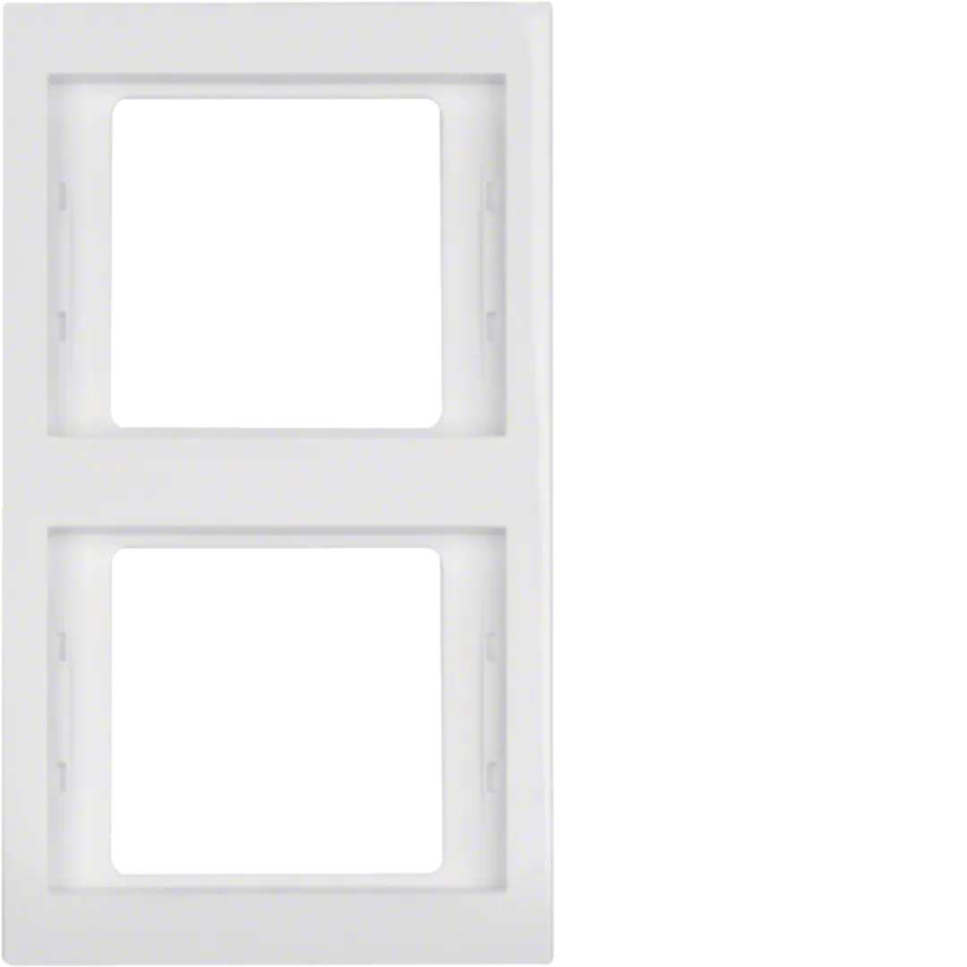 13237009 - K.1 Ramka 2-krotna pionowa, biały, połysk