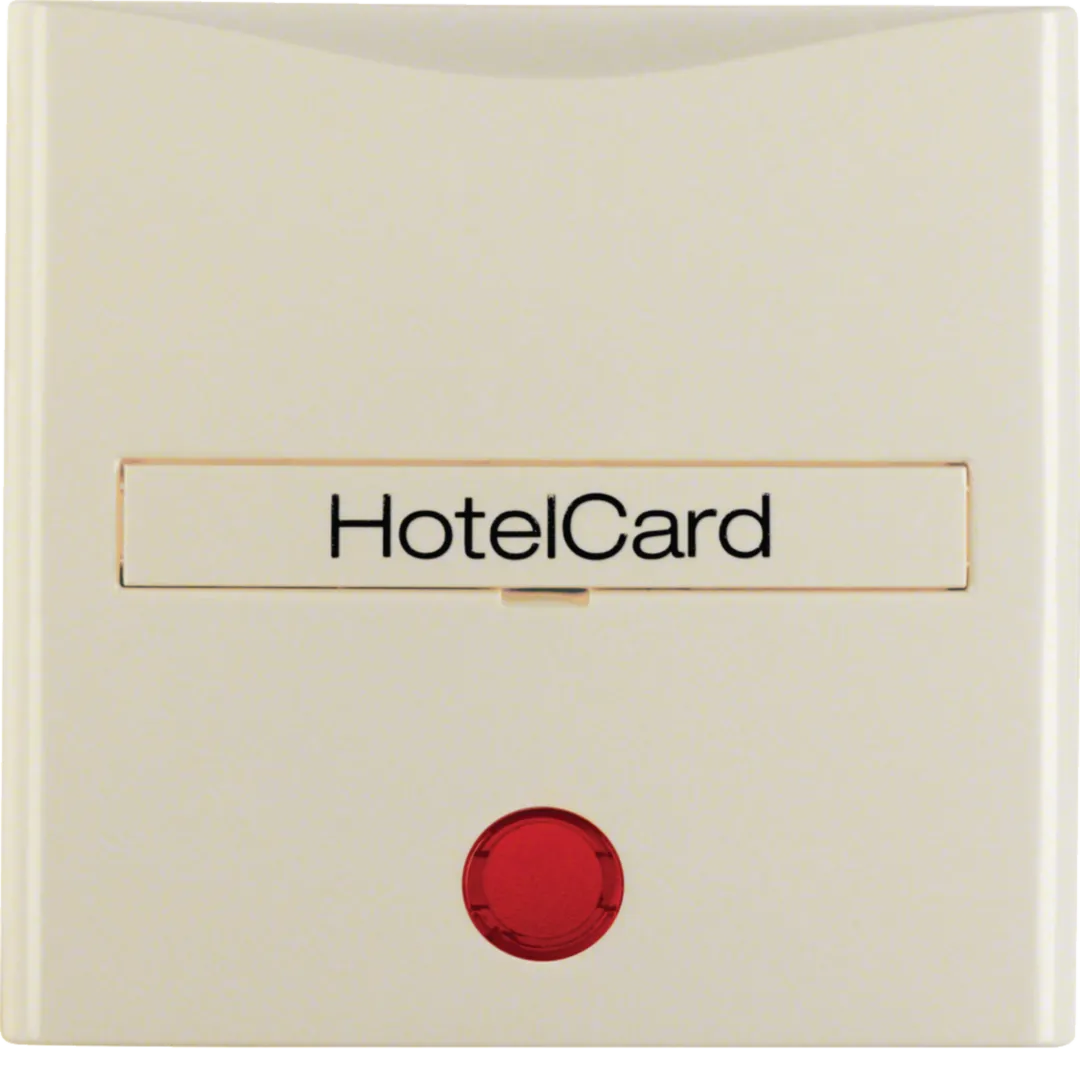 16408982 - Enjoliveur avec inscription pour poussoir Hotelcard, S.1, blanc brillant