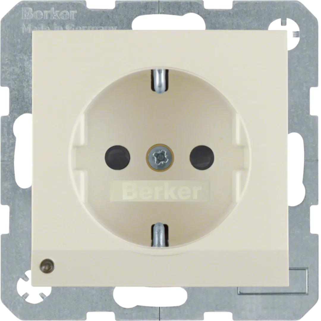 41098982 - Steckdose SCHUKO mit LED-Orientierungslicht S.1/B.3/B.7 weiß, glänzend
