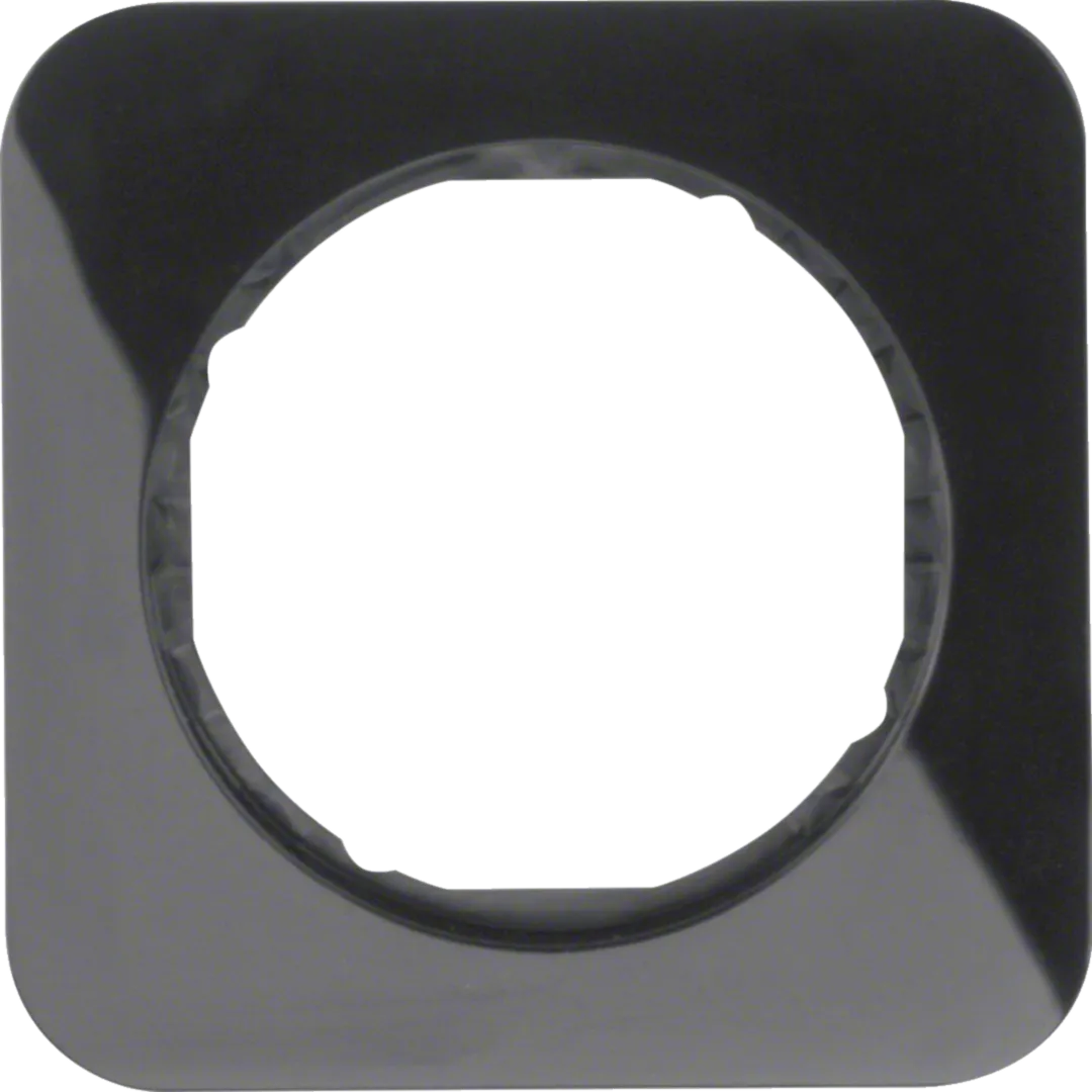 10112145 - Afdekraam 1-v, berker R.1, zwart glz.