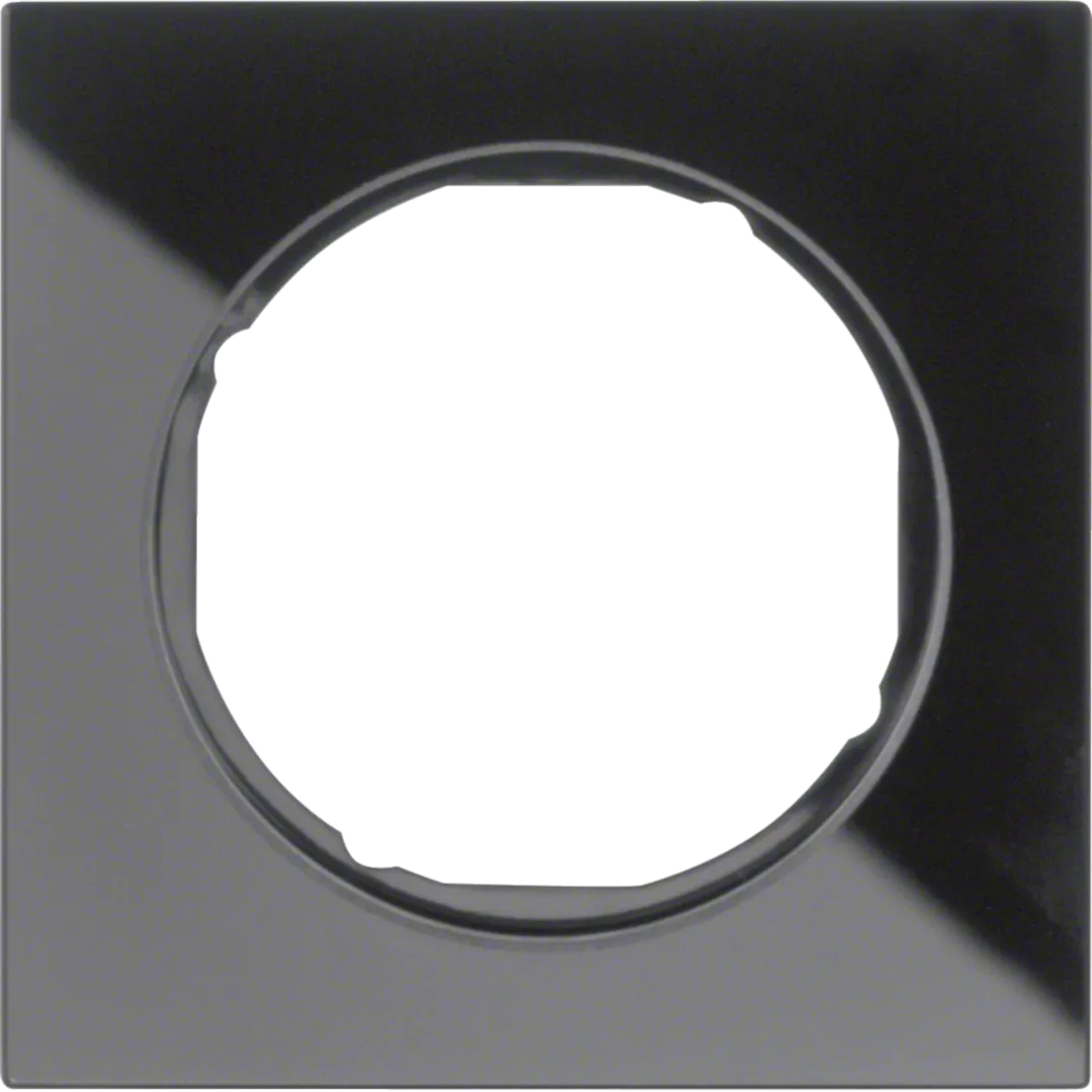 10112216 - Afdekraam 1-v, berker R.3 Glas zwart