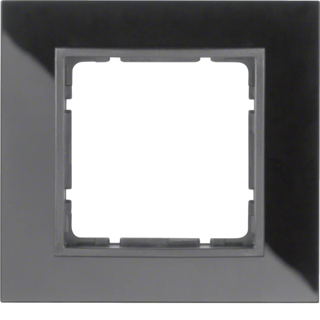10116616 - B.7 Ramka 1-krotna, szkło czarne/antracyt mat