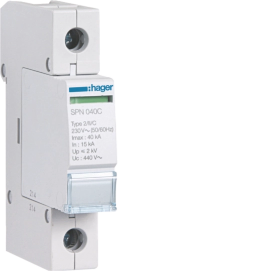 SPN040C - Cartouche 40KA 440V pour parafoudre débrochable