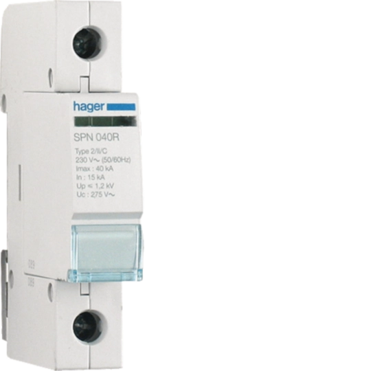 SPN040R - Cartouche 40KA 275V pour parafoudre débrochable avec réserve