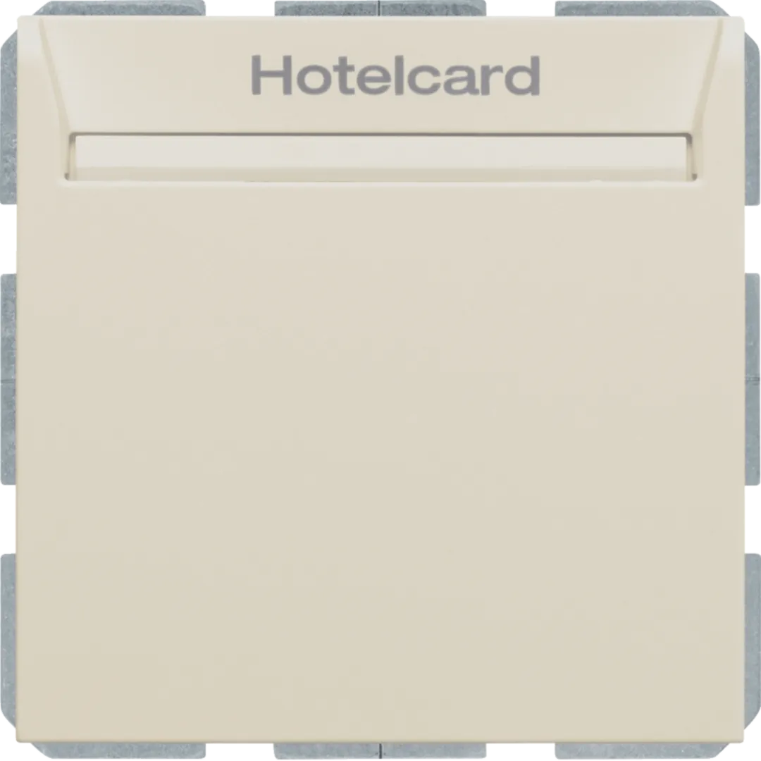 16408992 - Relais-Schalter mit Zentralstück für Hotelcard Berker S.1/B.3/B.7 weiß, glänzend