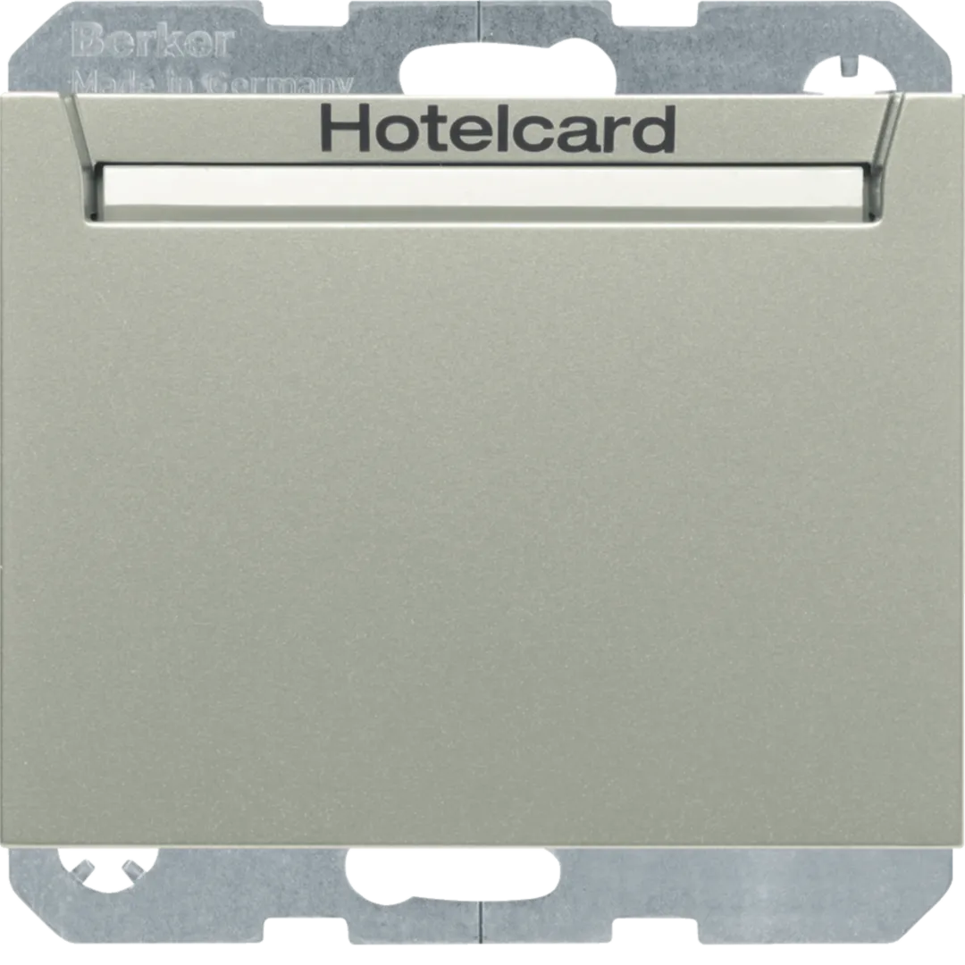 16417114 - Relais-Schalter mit Zentralstück für Hotelcard Berker K.1/K.5 edelstahl,lackiert
