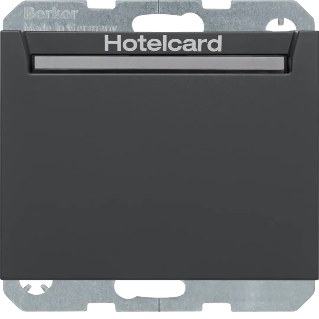 16417116 - Relais-Schalter mit Zentralstück für Hotelcard Berker K.1/K.5 anthrazit, matt