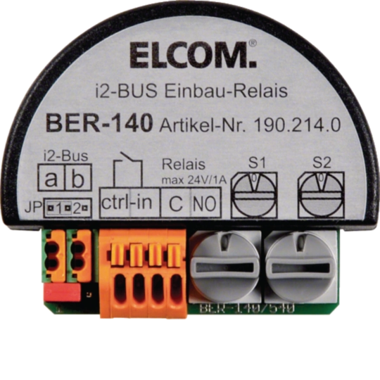 BER-140 Schaltrelais 1fach mit Eingang UP i2Audio schwarz