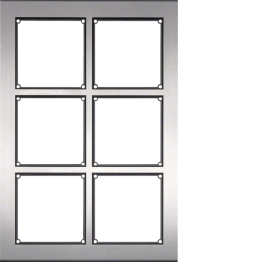 FMO-6/2EM Rahmen 6/2 AP Edelstahl matt MODESTA