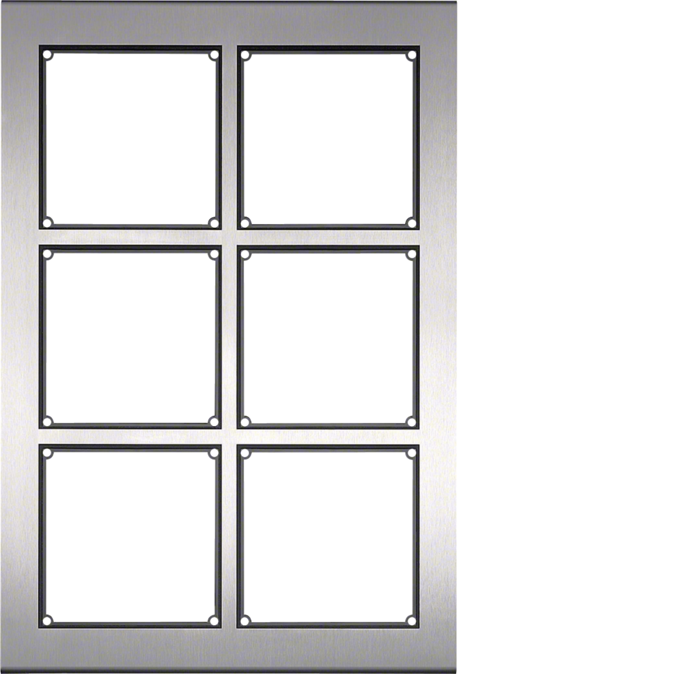 FMO-6/2EM Rahmen 6/2 AP Edelstahl matt MODESTA