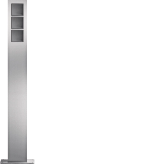 modular Standsäulen 3/1 Edelstahl matt gebürstet