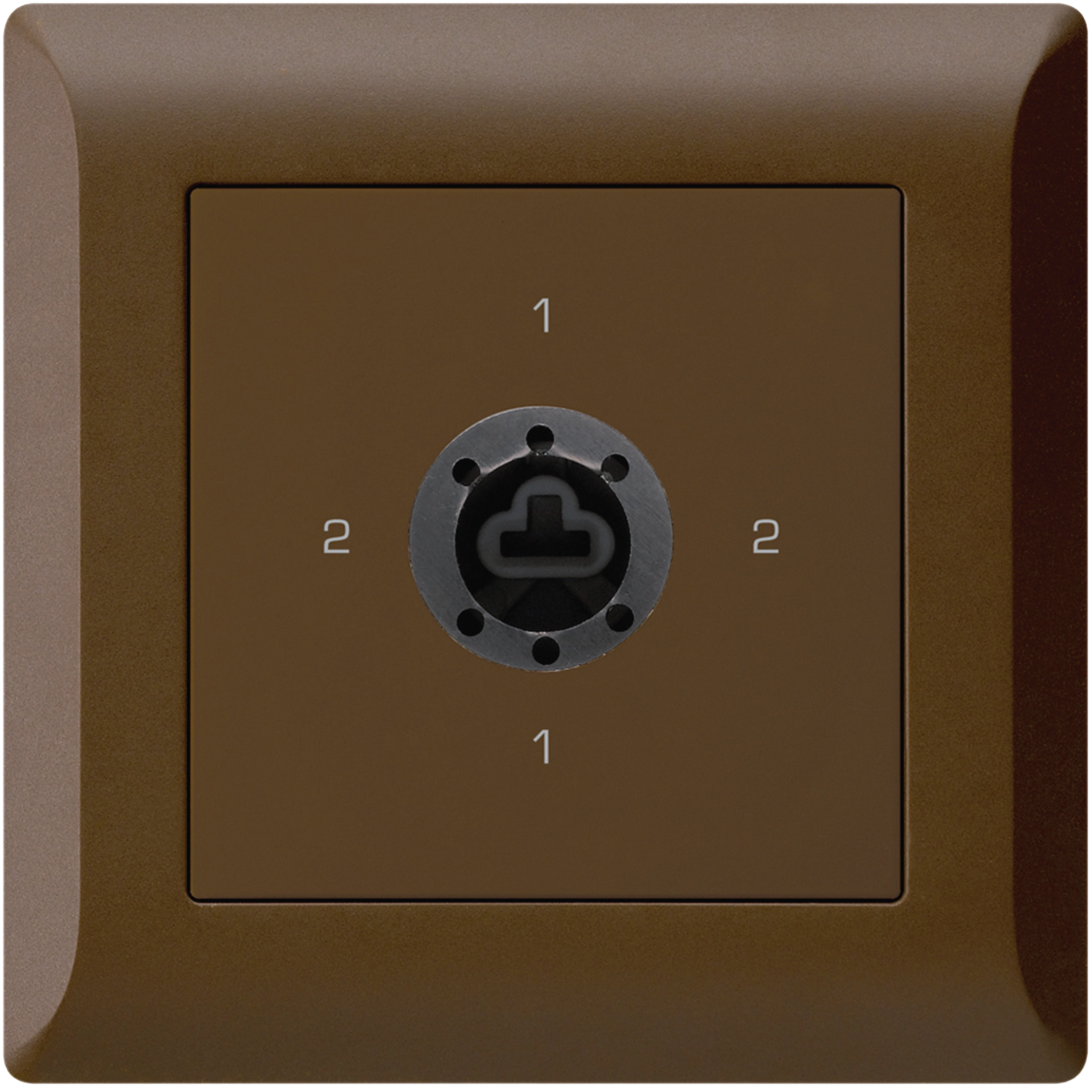 WH25186609C - Interrupteur rotatif ENC kallysto.line 3/1L brun serrure sûreté s.cylindre