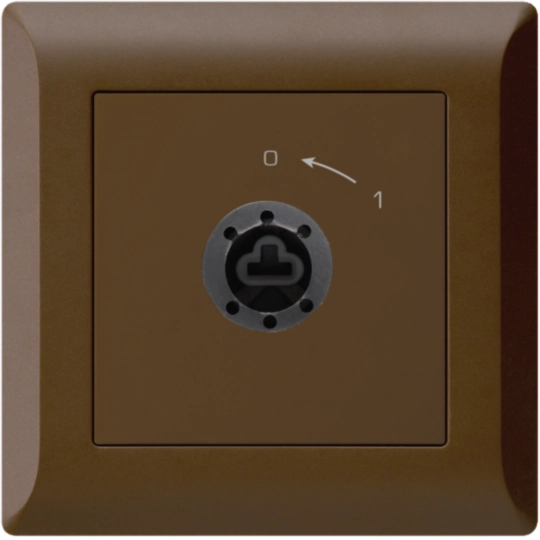 WH25186709C - UP-SchwenkTaster 0&lt;-1/1L kallysto.line braun für Schloss ohne Zylind