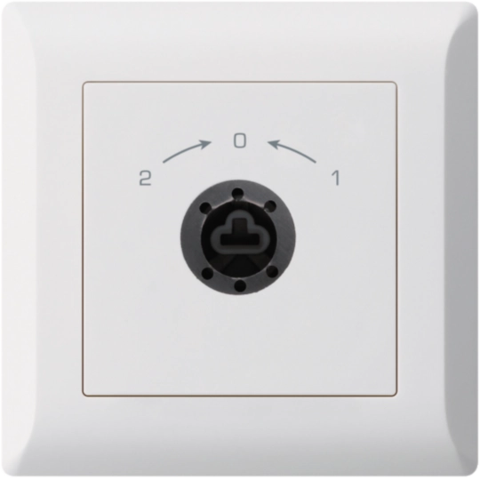 WH25186900C - UP-SchwenkTaster 1-&gt;0&lt;-2 weiss kallysto.line für Schloss ohne Zylind