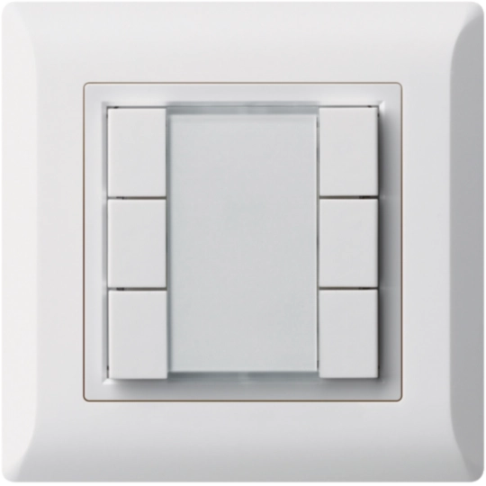 WH25260600C - UP-Universaltaster 6×kallysto.line ohne LED weiss