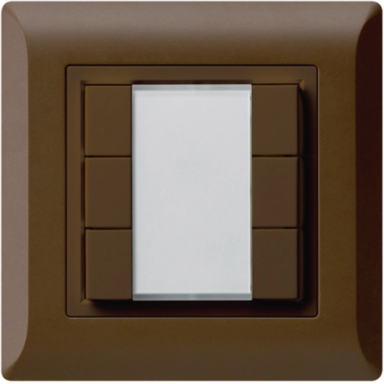 WH25260609C - Poussoir universel ENC 6×kallysto.line sans LED brun