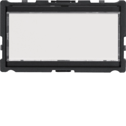 REU021Y - Ruftaster Halbmodul 1/1 mit LED-Namensschild EB 2Draht ONE