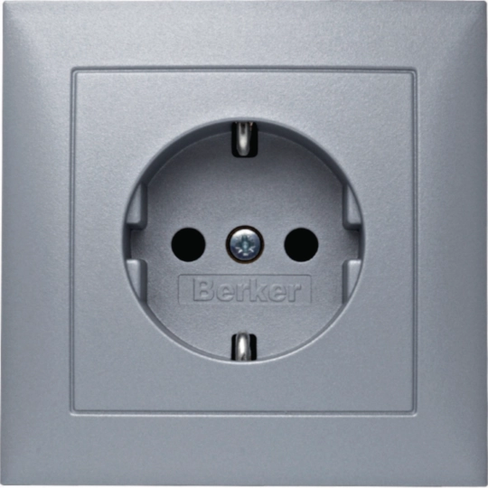 47229939 - S.1/B.x - Schuko monob. obtur, alum mate
