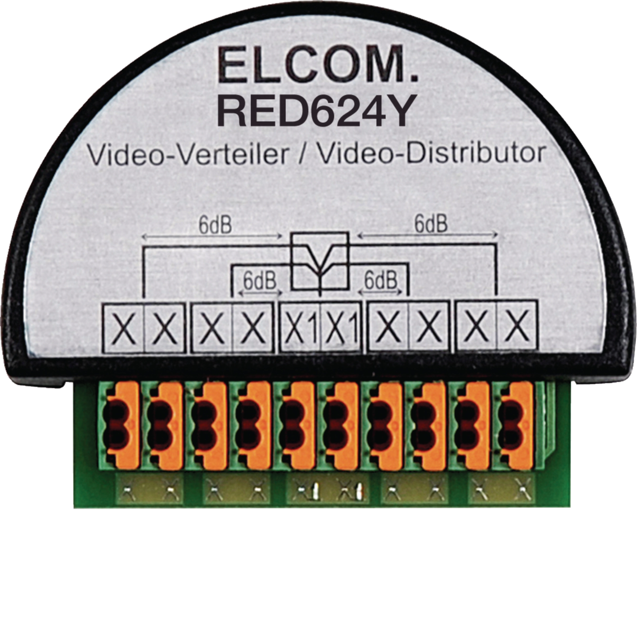 Verteiler 4 fach UP Unterputz  Einbau 2 Drahts Schwarz