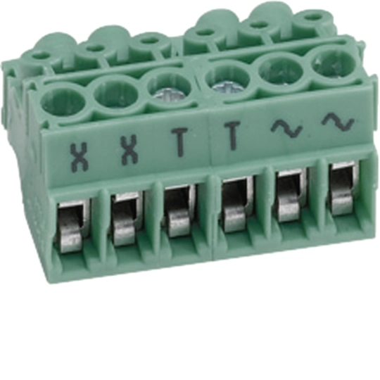 REH300X - Anschlussstecker Hager 2-Draht elcom.one/home/modesta, grün