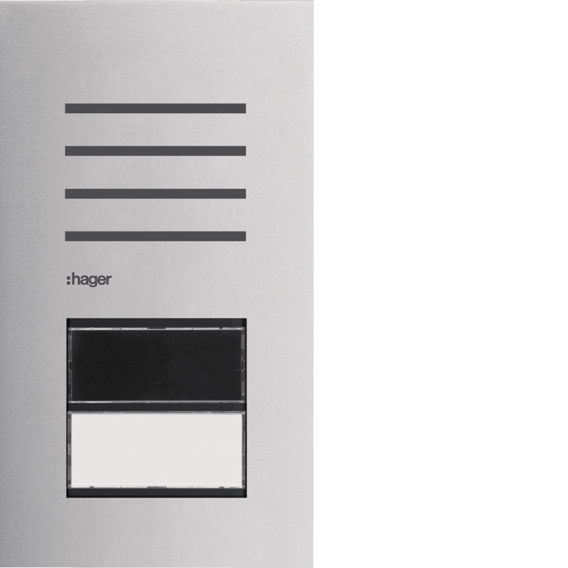 REQ101X - Platine de rue audio visualisation d&#039;état LED 1/1 bt d&#039;appel acier inox one