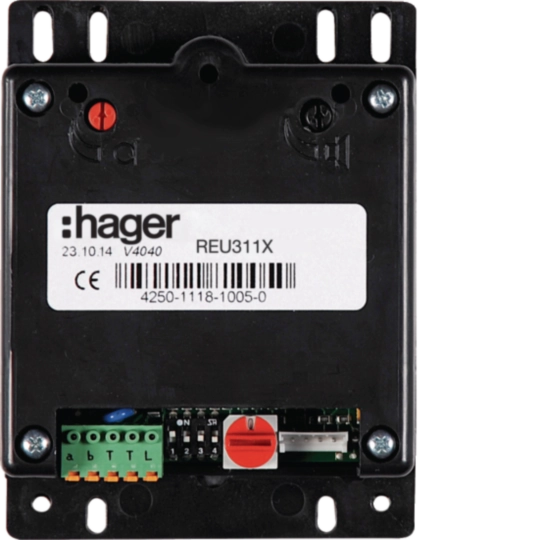 REU311X - Module audio Hager 2-fils pour montage dans boites à lettres pour interphone