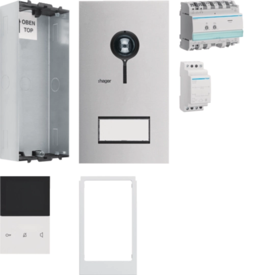 REB521S - Kit vidéo ENC Hager elcom.start pour 1 appartement