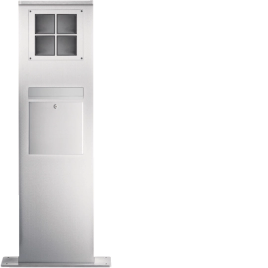 4934281 - SMF-4/2EM Standsäule 4/2 LED Flächenl. Briefk. Entn. vorne Edelst. matt MODESTA