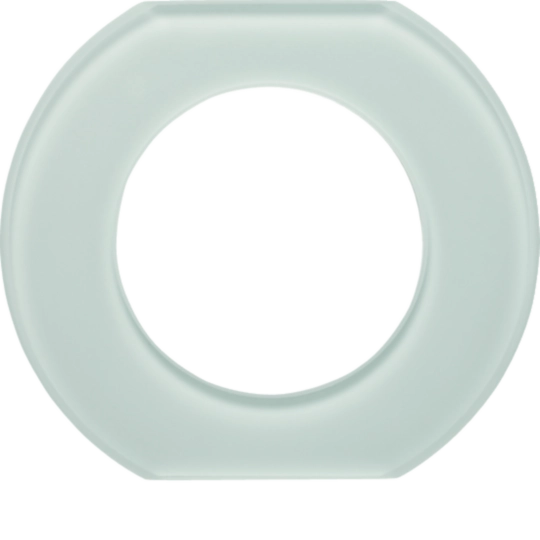 109309 - Glasmittelrahmen 1fach Serie Glas polarweiß