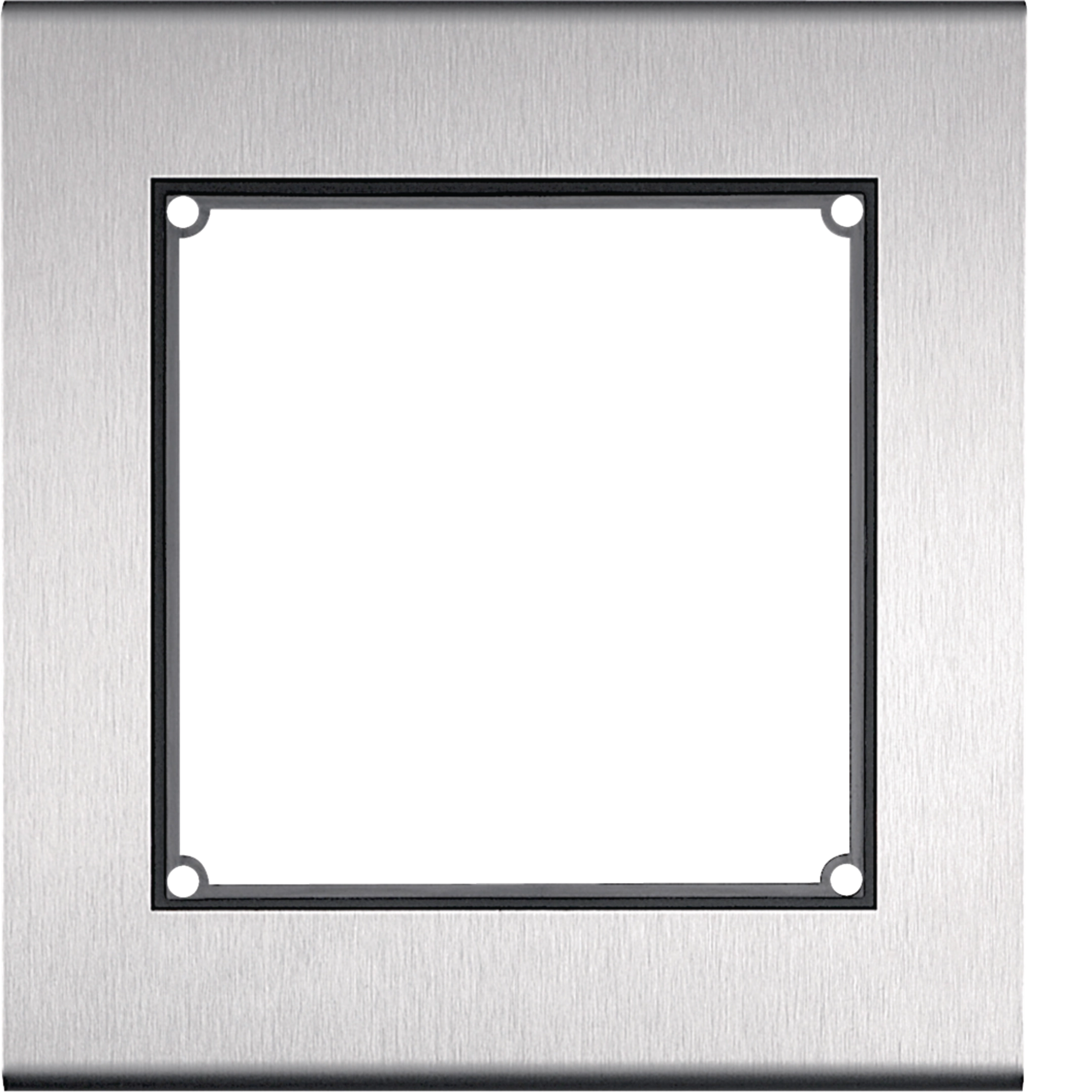 modular Rahmen 1/1 Edelstahl matt, inklusive AP-Kasten