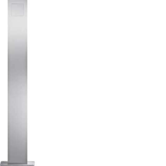 REM401X - Standsäule Hager elcom.modesta 1×1 2-Draht Edelstahl matt