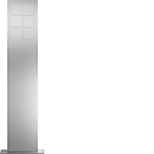 REM406X - modular Standsäulen 6/2 Edelstahl matt gebürstet