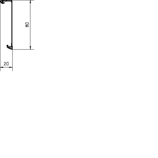 SL20080219011 - Sockelleistenkanal-Oberteil mit Weichlippe PVC zu SL 20x80mm graphitschwarz