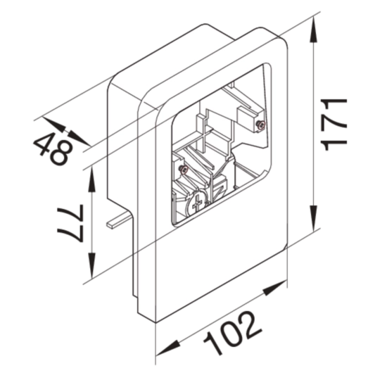 SL20055911D1 - SL20055, outlet universeel schakelmateriaal, aluminiumlook