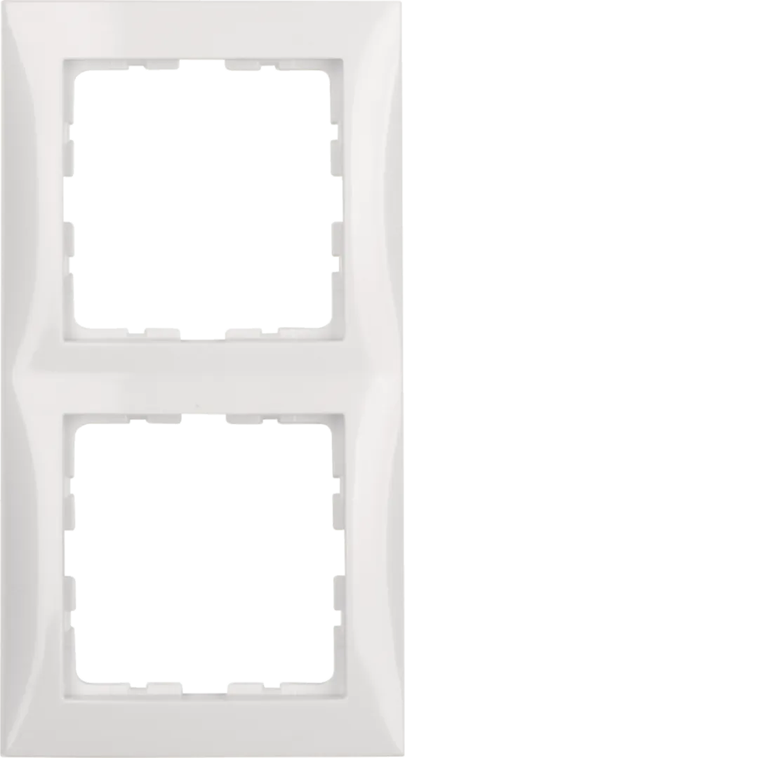 Touch Lichtschalter, Serienschalter 2 Gang mit Glasblende Weiß (11)