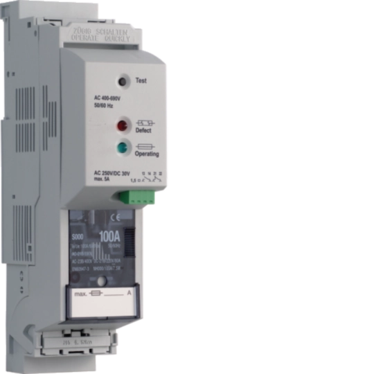 S000SU - Coupe-circuit HPC weber.silas DIN000 690VAC 100A saillie/profilé ht/bas fusible