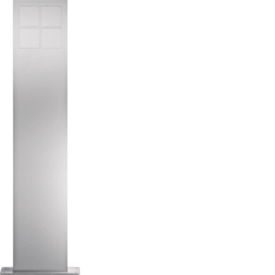 REM405X - modular Standsäulen 4/2 Edelstahl matt gebürstet