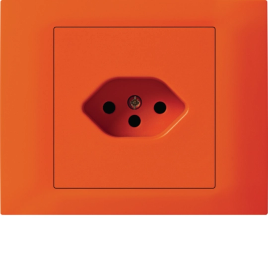 WH22580006T - Prise INC kallysto type 13 montage T avec boîte INC G3 cadre enfichable orange