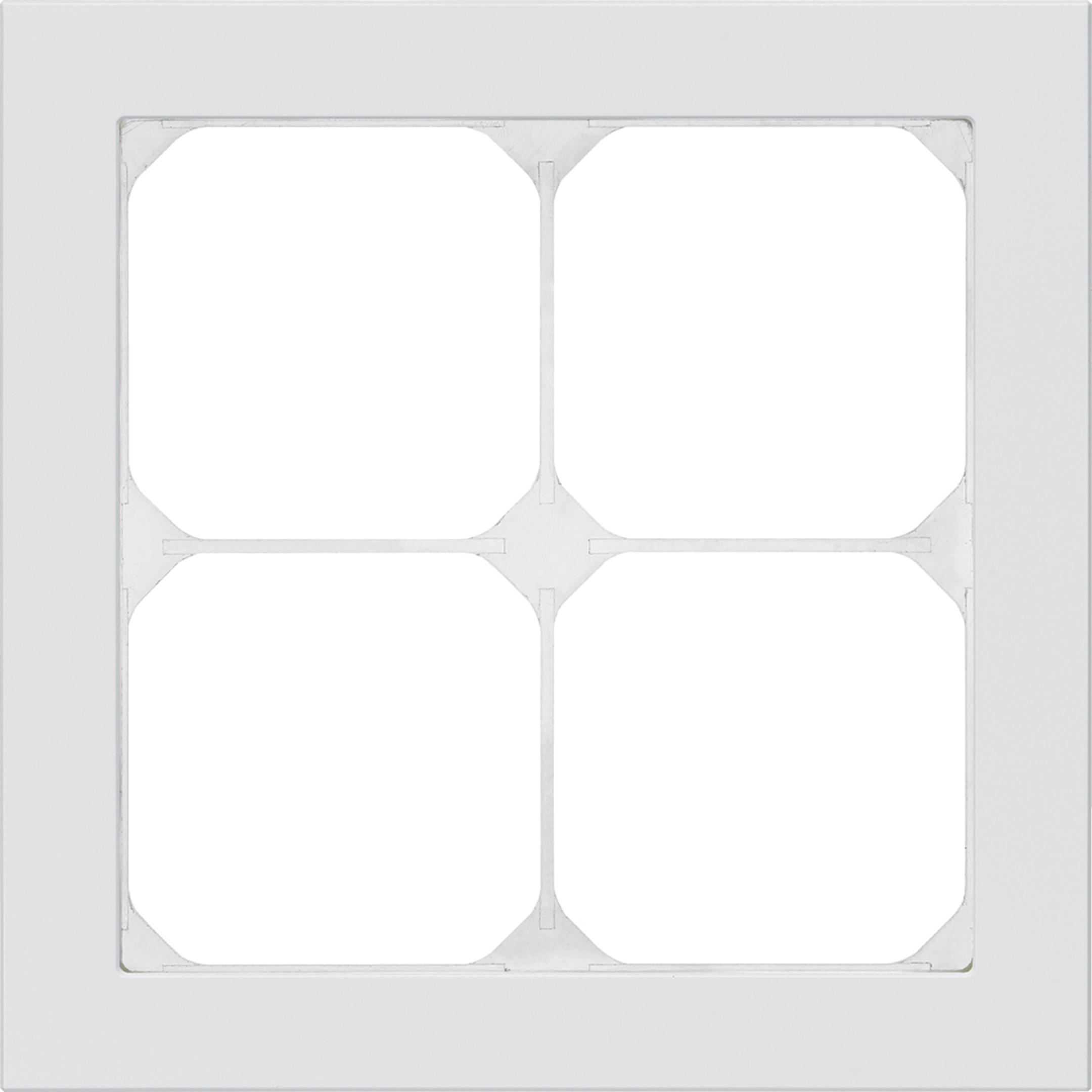 WH24931176Z - Cadre de recouvrement KAL.art 2×2 154×154mm Al blanc