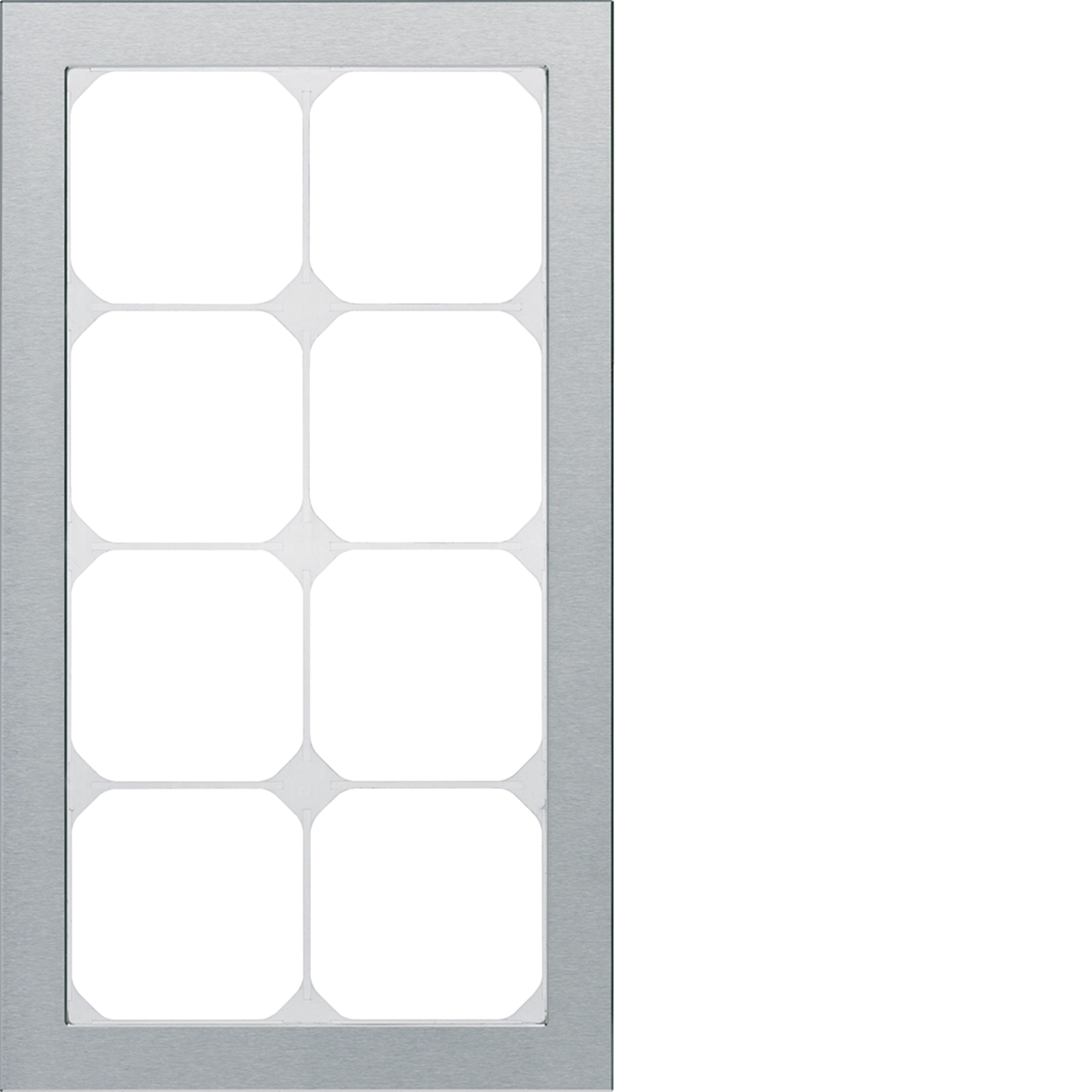 WH24941288Z - Abdeckrahmen KAL.art 4×2 274×154mm Edelstahl gebürstet