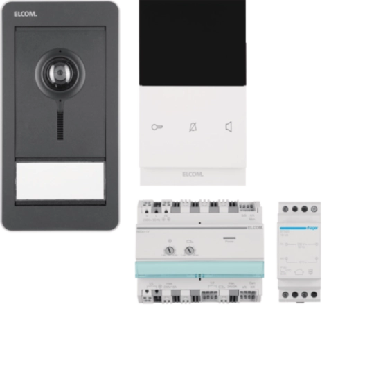 REP501Y - HOME VideoSet 1 Teilnehmer AP 2D Außenstation anthrazit/Innenst. TOUCH polarweiß