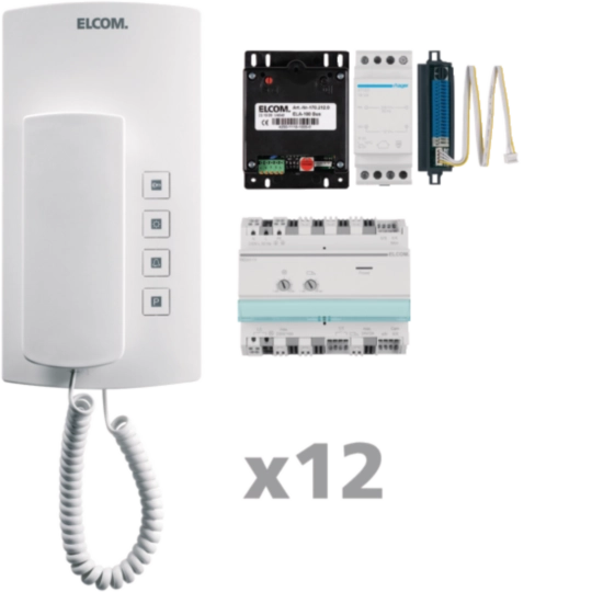 1001912 - AKB-12 AudioKit 12 Teilnehmer i2Audio weiß BHT-200