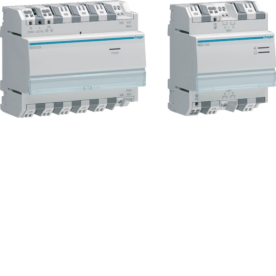 REK350X - REG-Nebenstrang-Koppler Hager inkl.Strangversorgung, 2-Draht