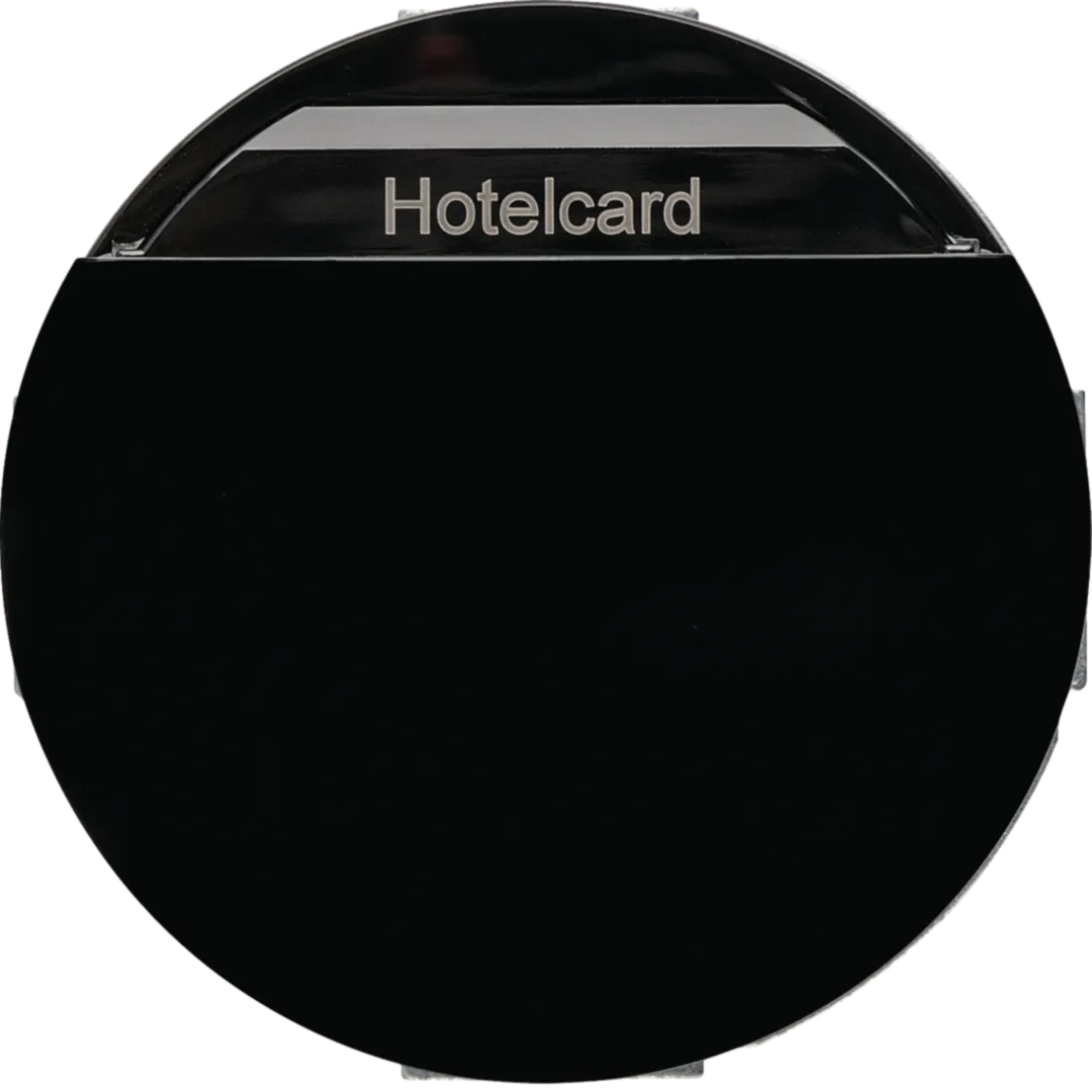16402035 - Relais-Schalter mit Zentralstück für Hotelcard R.Classic schwarz, glänzend