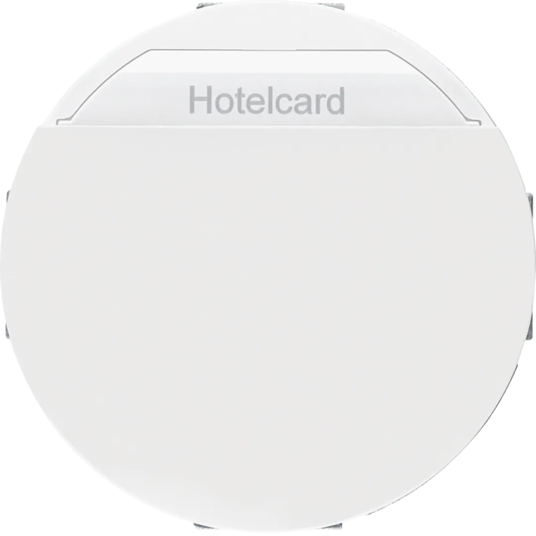 16402079 - Relais-Schalter mit Zentralstück für Hotelcard R.Classic polarweiß, glänzend
