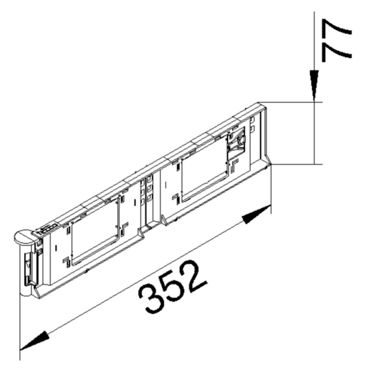 BKGGT80GR2 - Support FLF pour BKG/BKB Hauteur 80mm pour FLF Gr.II