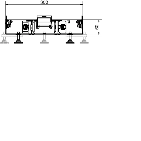 BKG300601 - Canal de sol tehalit BKG inférieure fermée 300×60×2000mm