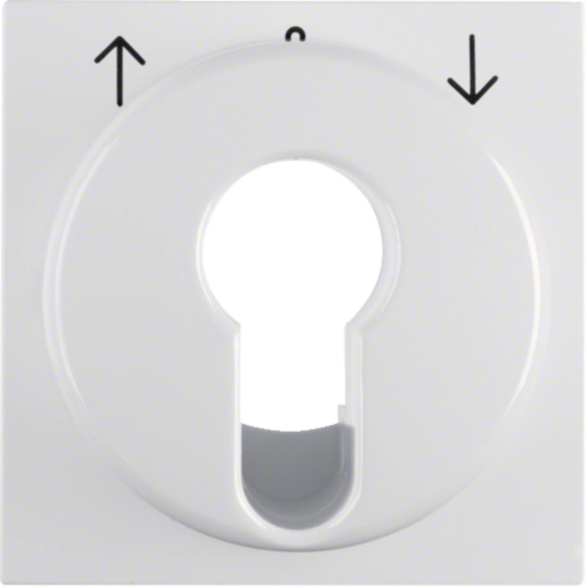 15088989 - Zentralstück Jalousie/Schlüssel Schalter S.1 IP44 polarweiß glänzend