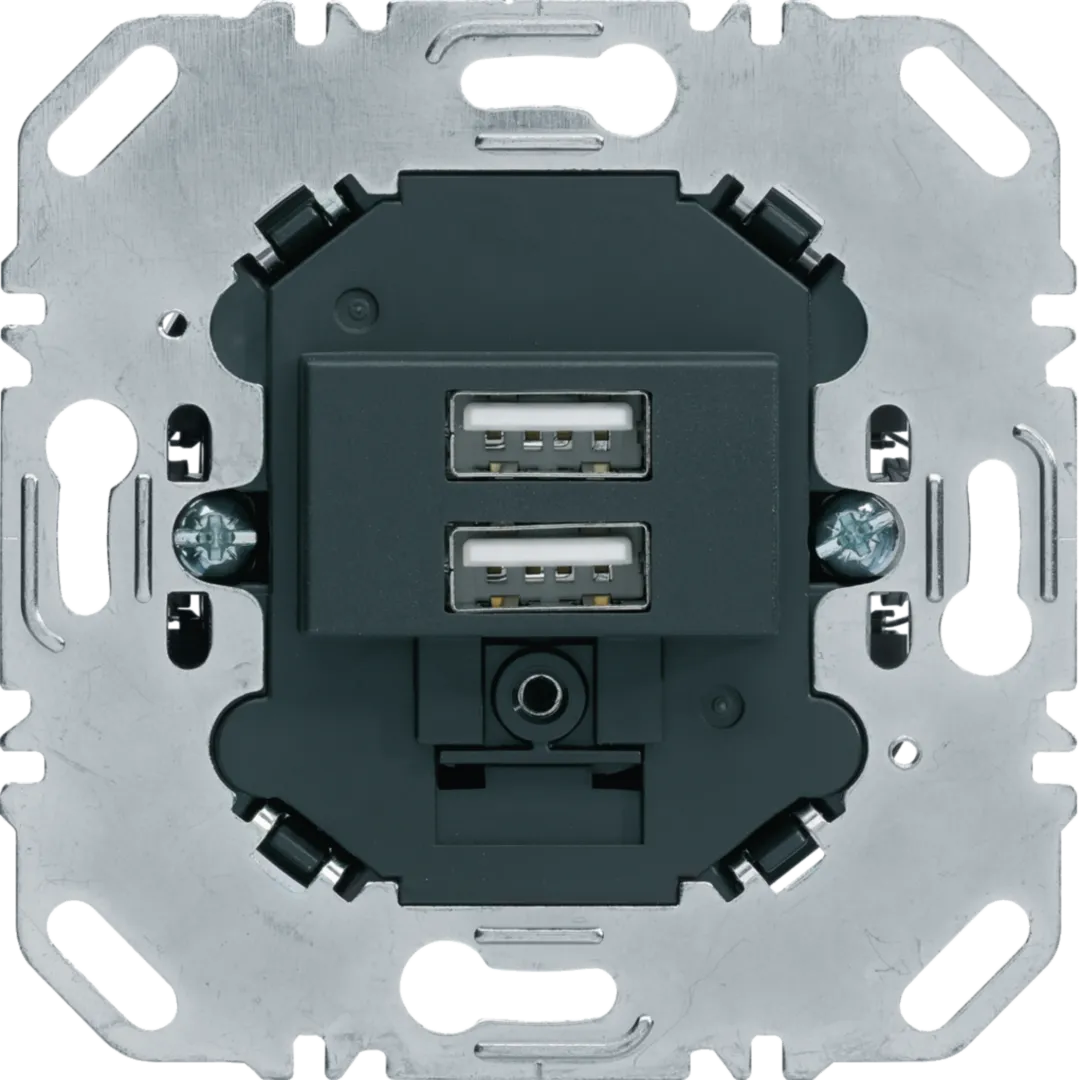 260205 - Insats USB-ladduttag 3 A, Antracit