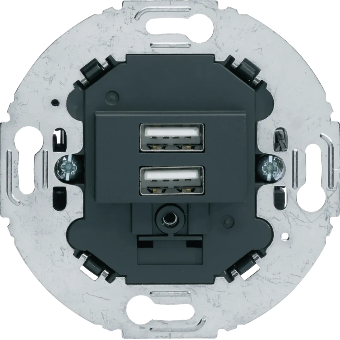 260215 - Mechanizm gniazda USB ładowania do serii obrotowych, 3.0 A 230 V, antracyt, mat